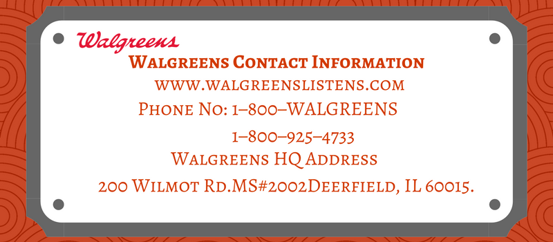 Walgreens Contacts